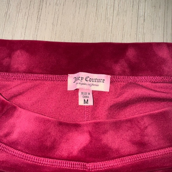 Juicy Couture Velvet Pants in Deep Pink - Picture 3 of 7